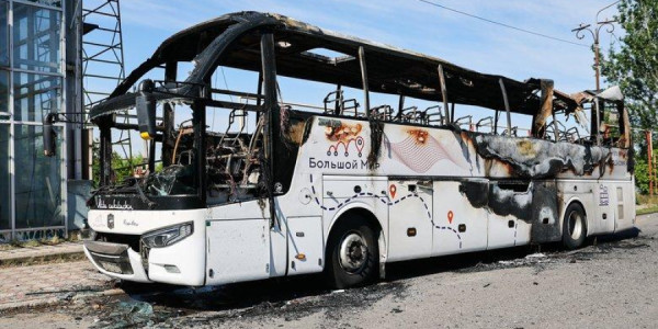 Ukrayna qüvvələri Gorlovkada sərnişin avtobusuna hücum edib, 11 nəfər yaralanıb