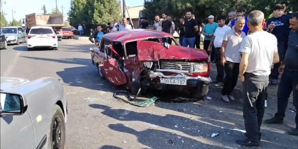 Cəlilabadda zəncirvari qəzada biri azyaşlı olmaqla 3 nəfər yaralanıb