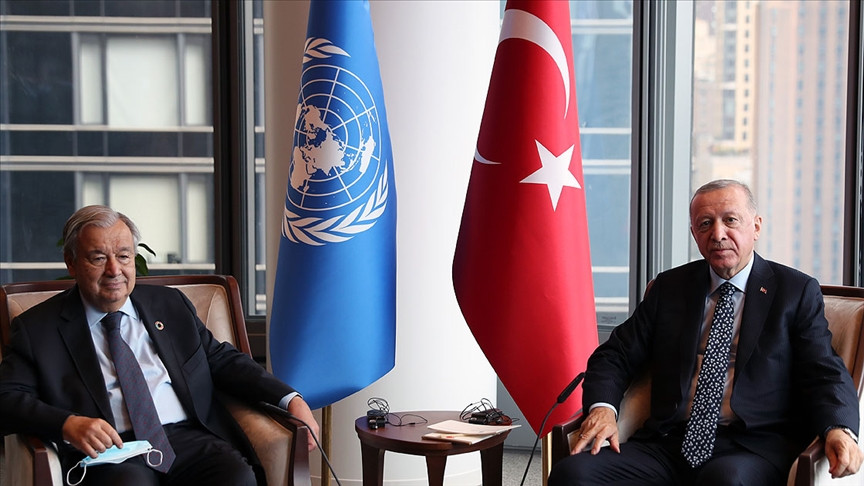 Ərdoğan BMT Baş katibi Quterreşlə görüşdü