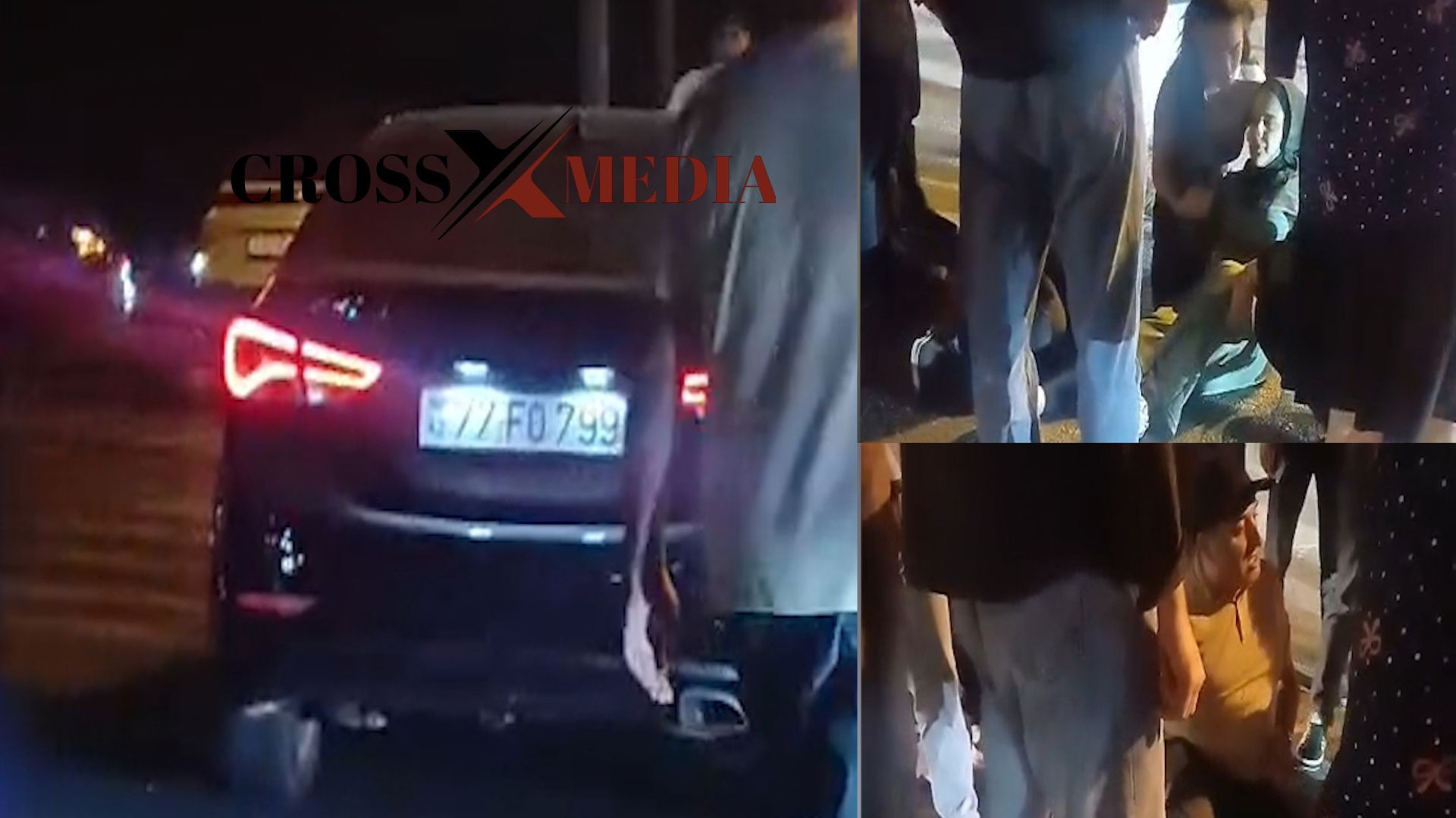 Piyada keçidində təhlükəli manevr: