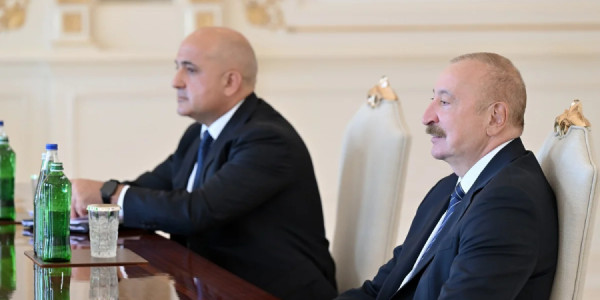 İlham Əliyev "Neuberger Berman" şirkətinin sədri və baş icraçı direktorunu qəbul edib