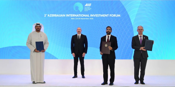 II Azərbaycan Beynəlxalq İnvestisiya Forumunda sənədlər mübadilə edilib