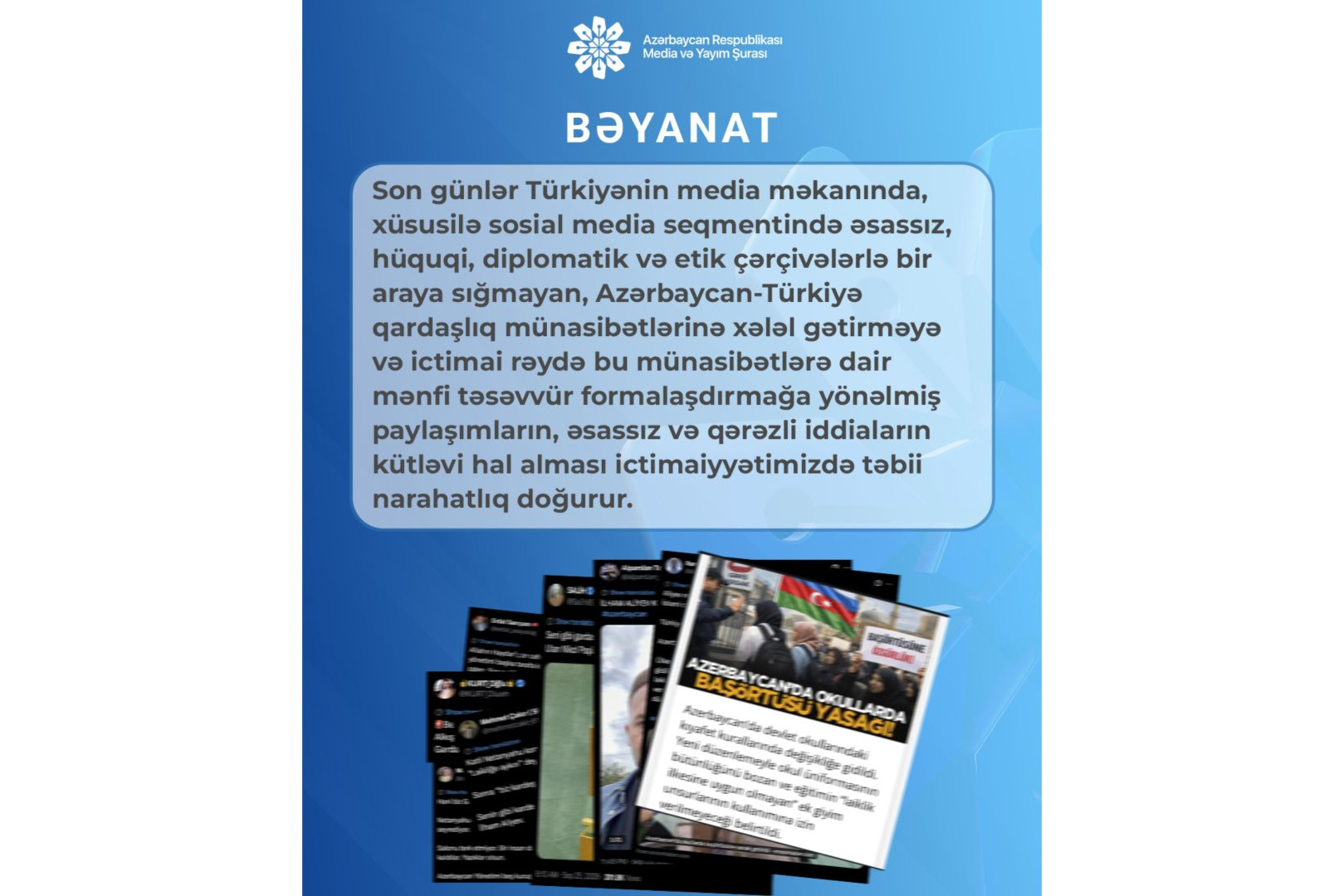 Azərbaycan tərəfi Türkiyə mediasında baş verən prosesləri diqqətlə izləyir -