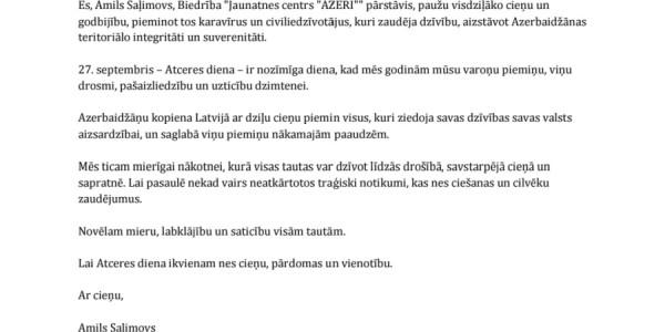 Avropadakı soydaşlarımız şəhidlərimizi sonsuz minnətdarlıqla yad edirlər