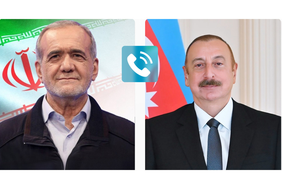 İlham Əliyev Məsud Pezeşkiana zəng edib