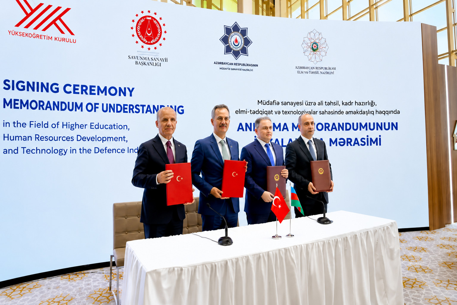 Azərbaycan və Türkiyə arasında müdafiə sənayesi üzrə əməkdaşlıq memorandumu imzalanıb