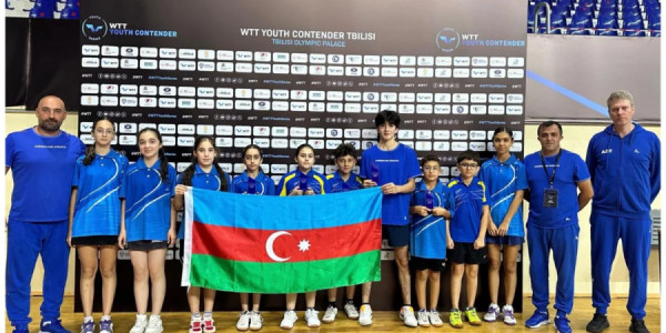 Azərbaycanın stolüstü tennisçiləri Tbilisidə 5 medal qazanıblar