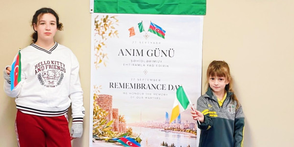 İrlandiyada şagirdlərə Anım Gününün tarixi əhəmiyyətindən danışılıb