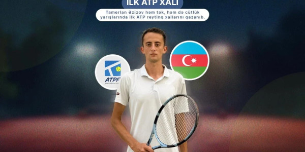 Tamerlan Əzizov: "ATP reytinq xallarını qazanmağım Azərbaycan tennisi adına tarixi andır"