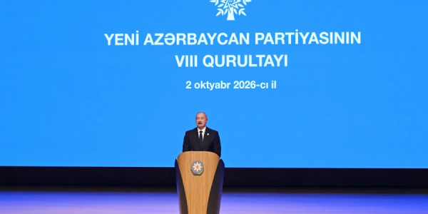 YAP-ın VIII Qurultayı keçirilir, İlham Əliyev çıxış edir