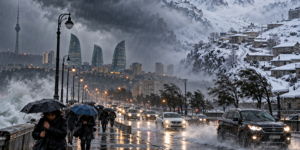 Azərbaycanda bu rayonlara qar yağır -