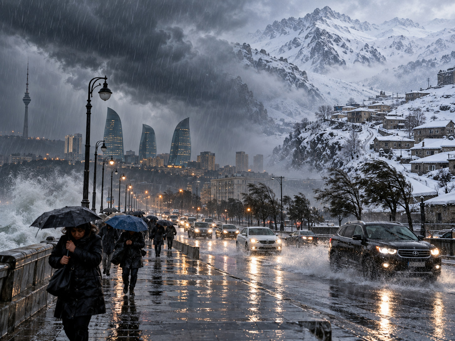Azərbaycanda bu rayonlara qar yağır -