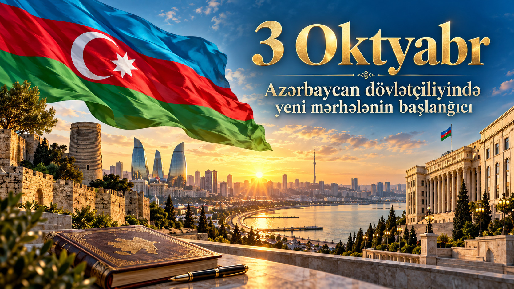 3 Oktyabr: Azərbaycan dövlətçiliyində yeni mərhələnin başlanğıcı