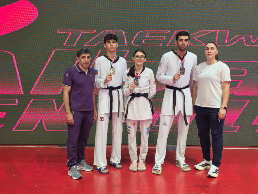 Azərbaycan taekvondoçuları beynəlxalq turnirdə 4 medal qazanıblar