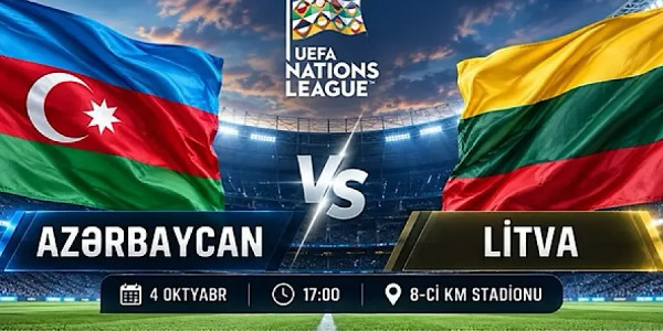 UEFA Millətlər Liqası: Azərbaycan - Litva matçına start verilib