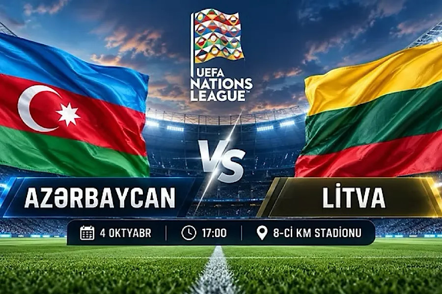 UEFA Millətlər Liqası: Azərbaycan - Litva matçına start verilib