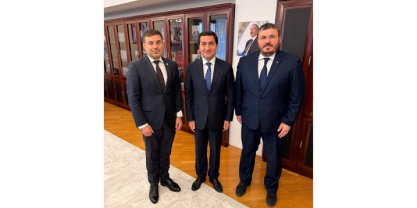 Hikmət Hacıyev Ukrayna Ombudsmanı ilə görüşüb, humanitar məsələlər müzakirə olunub