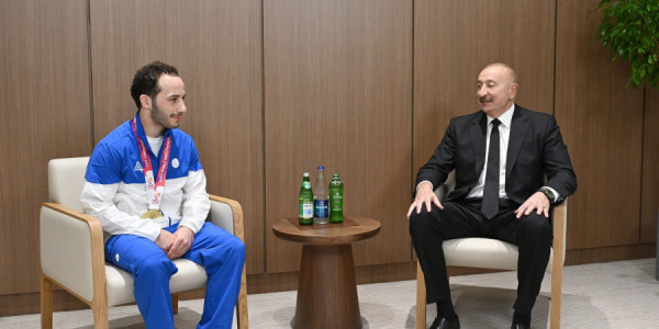 İlham Əliyev cüdo üzrə dünya çempionatının açılış mərasimini izləyib -