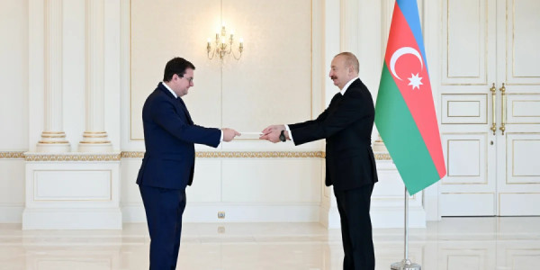Prezident İlham Əliyev Avstriyanın Azərbaycanda yeni təyin olunmuş səfirini qəbul edib