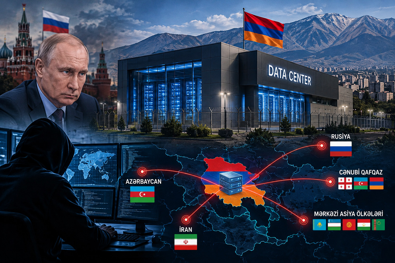 Ermənistandakı yeni data-mərkəzlə bağlı Rusiya həyəcan təbili çaldı