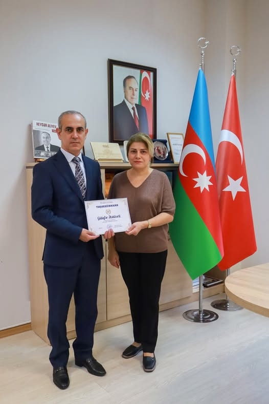 MEK əməkdaşına yubileyi münasibətilə Təşəkkürnamə təqdim olunub
