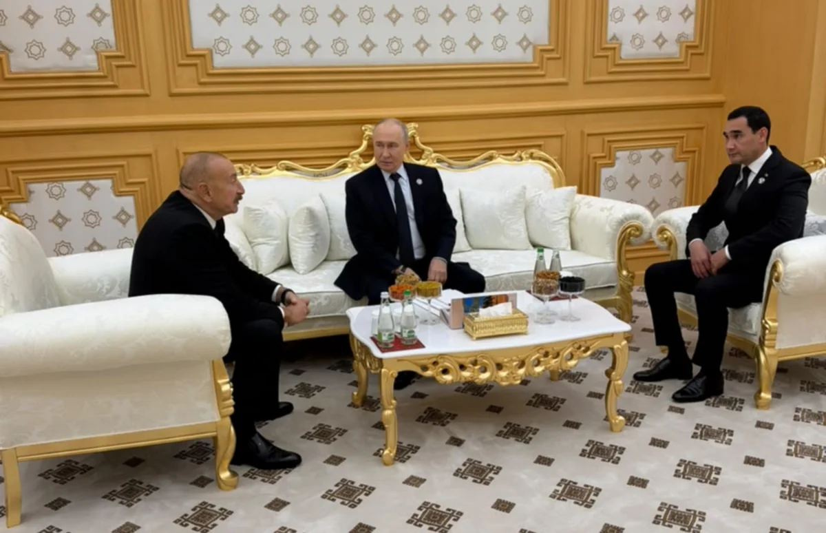 MDB dövlət başçıları görüşü çərçivəsində İlham Əliyevin Vladimir Putin və Sərdar Berdiməhəmmədovla görüşü olub