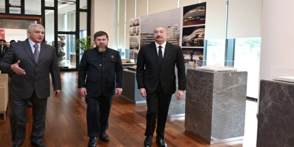 Prezident İlham Əliyev və Ramzan Kadırov “Bakı Ağ Şəhər”də olublar