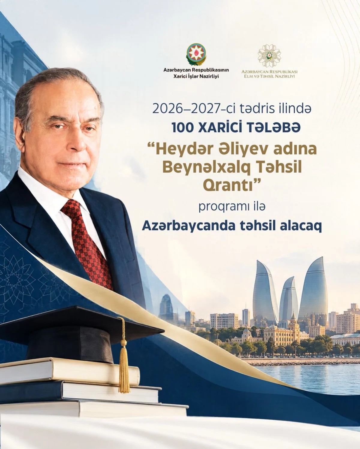 "Heydər Əliyev adına Beynəlxalq Təhsil Qrantı" proqramı üzrə 100 nəfər nəfər qalib olub