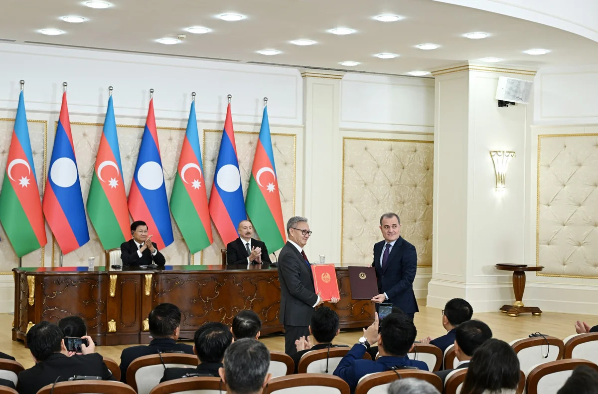 Azərbaycan ilə Laos arasında Birgə Bəyanat qəbul olunub və 3 sənəd mübadilə edilib -