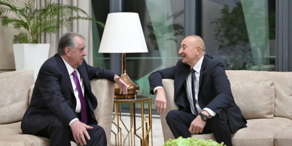 İlham Əliyev Tacikistan Prezidenti ilə görüşüb
