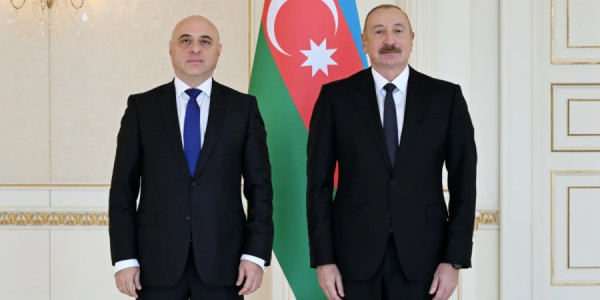İlham Əliyev Gürcüstanın Azərbaycanda yeni təyin olunmuş səfirini qəbul edib