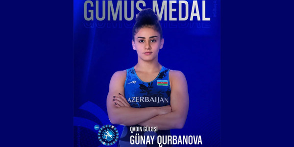 Azərbaycan güləşçisi Günay Qurbanova dünya çempionatında gümüş medal qazanıb