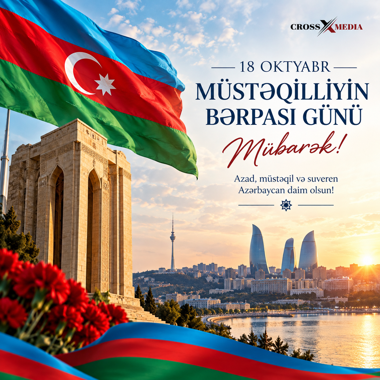 Bu gün Azərbaycanın Müstəqilliyinin Bərpası Günüdür