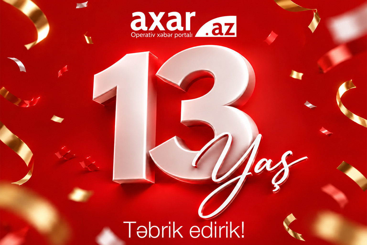 Axar.az-ın 13 yaşı olur
