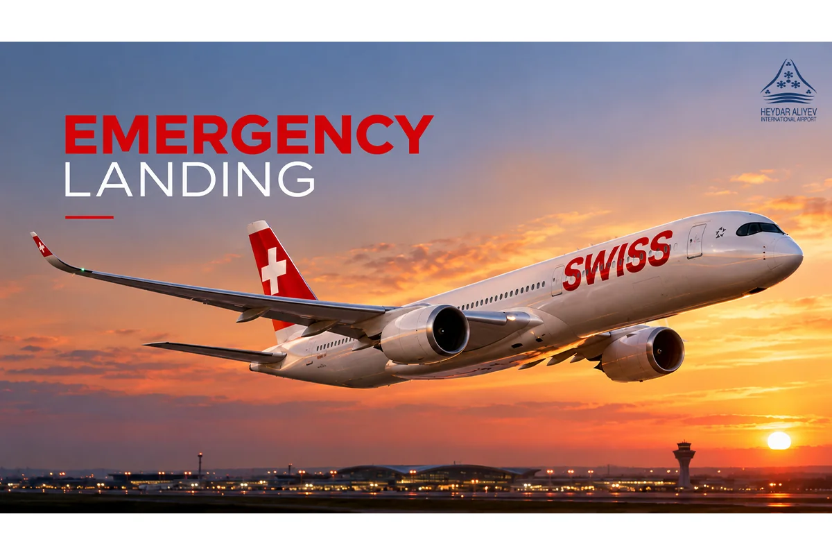 "SWISS" aviaşirkətinin Sürix–Şanxay reysi Bakıya məcburi eniş edib