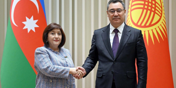 Qırğızıstan Prezidenti Sahibə Qafarovanı qəbul edib