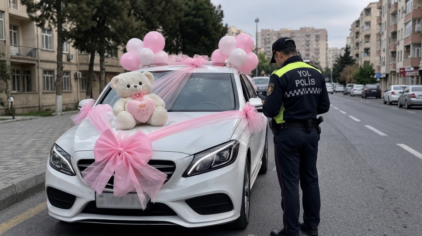 Övladı doğulduğu üçün yaxud toy da maşın bəzəyənlər 800 manat cərimələnə bilər