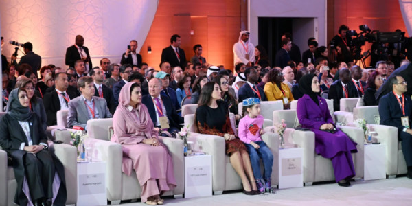 Leyla Əliyeva Səmərqənddə Uşaqların rifahına investisiya mövzusunda Ümumdünya Sammitinin açılışında iştirak edib