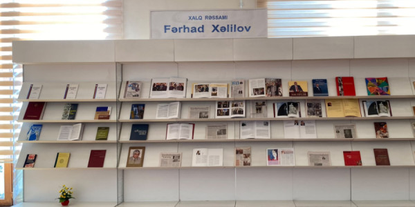 Xalq rəssamı Fərhad Xəlilovun 80 illiyi münasibətilə kitab sərgisi açılıb