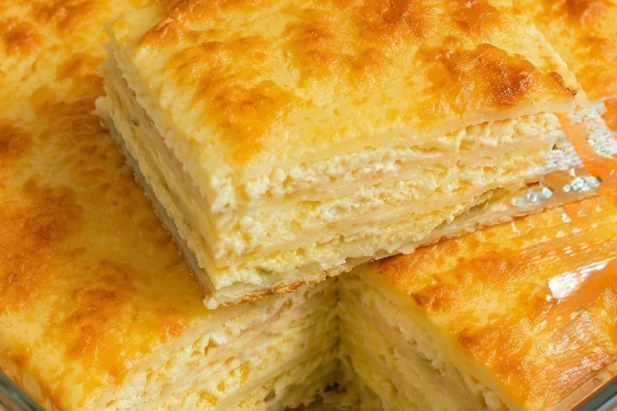 Kəsmikli piroq: xırtıldayan və yumşaq xəmirin sadə resepti