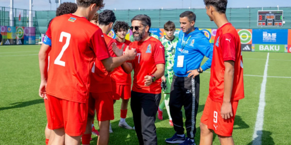 FIFA və AFFA prezidentləri U-15 dünya çempionatının oyunlarına baxıblar