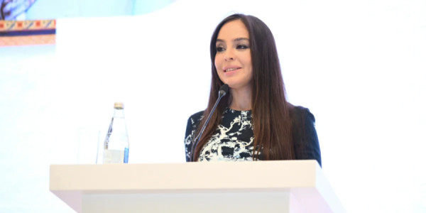 Leyla Əliyeva ICESCO-nun “Sülh kitabı”nın təqdimatında çıxış edib