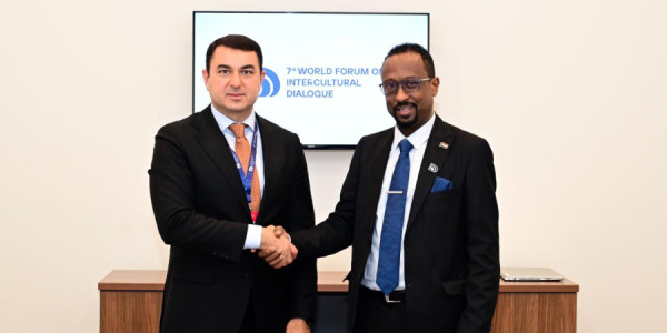 Adil Kərimli Sudanın mədəniyyət, informasiya və turizm naziri ilə görüşüb