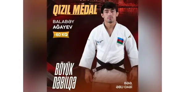 Azərbaycan cüdoçusundan Əbu-Dabidə qızıl medal