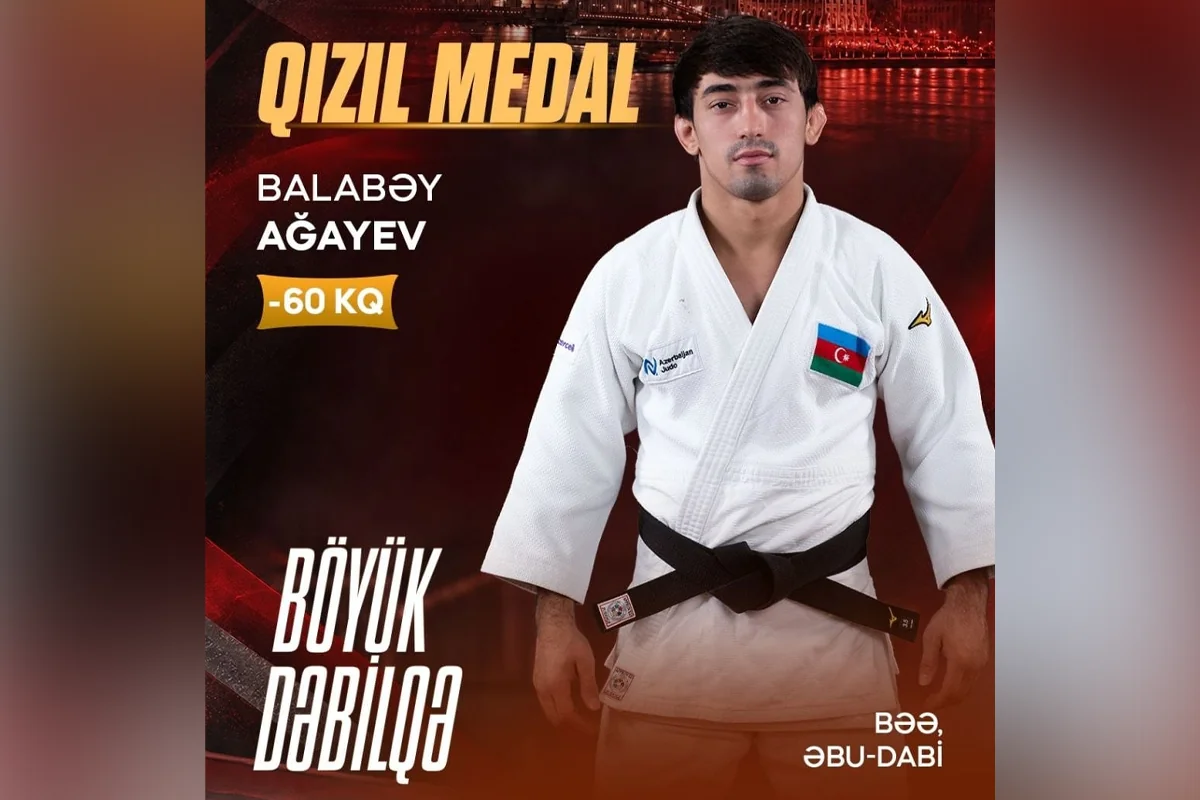 Azərbaycan cüdoçusundan Əbu-Dabidə qızıl medal