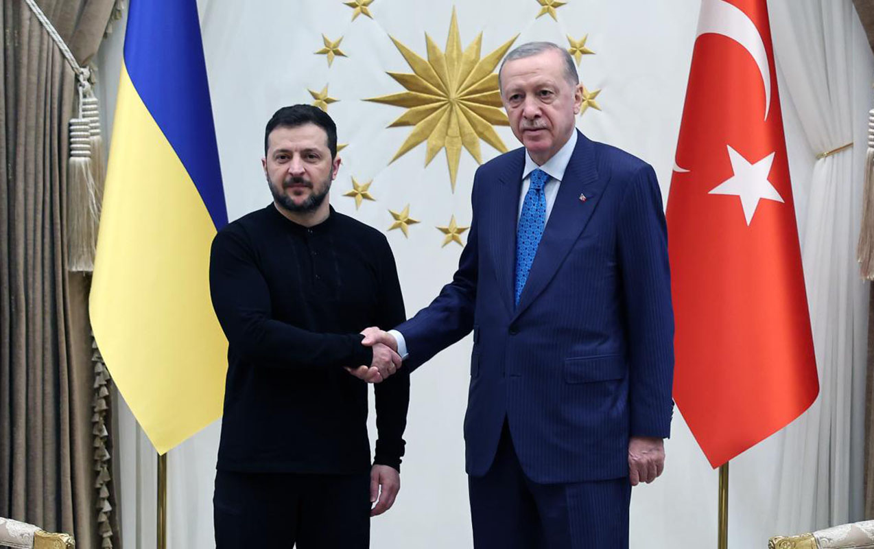 Zelenski Ərdoğanla görüşmək üçün Türkiyəyə səfər edib